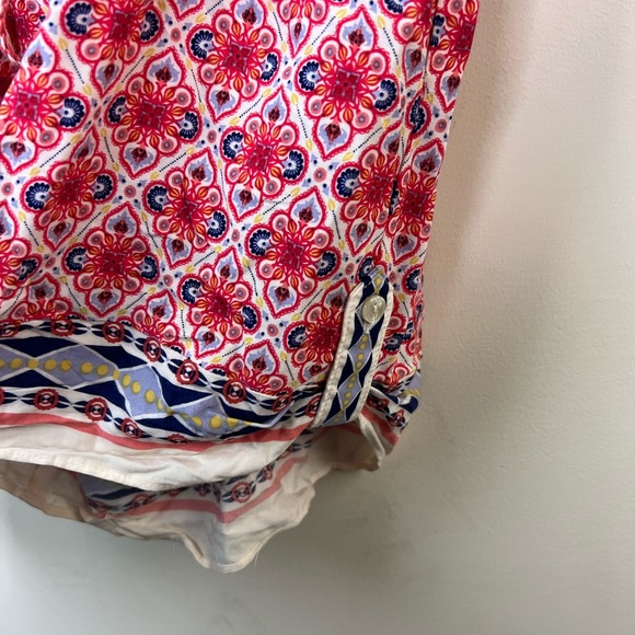 Chelsea & Violet Long Sleeve Red Print Romper, Small - Picture 6 of 7